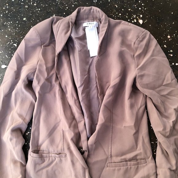 LBLC The Label Genie Blazer Camel Beige Minimal - Picture 5 of 5